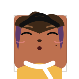 Square face example 12